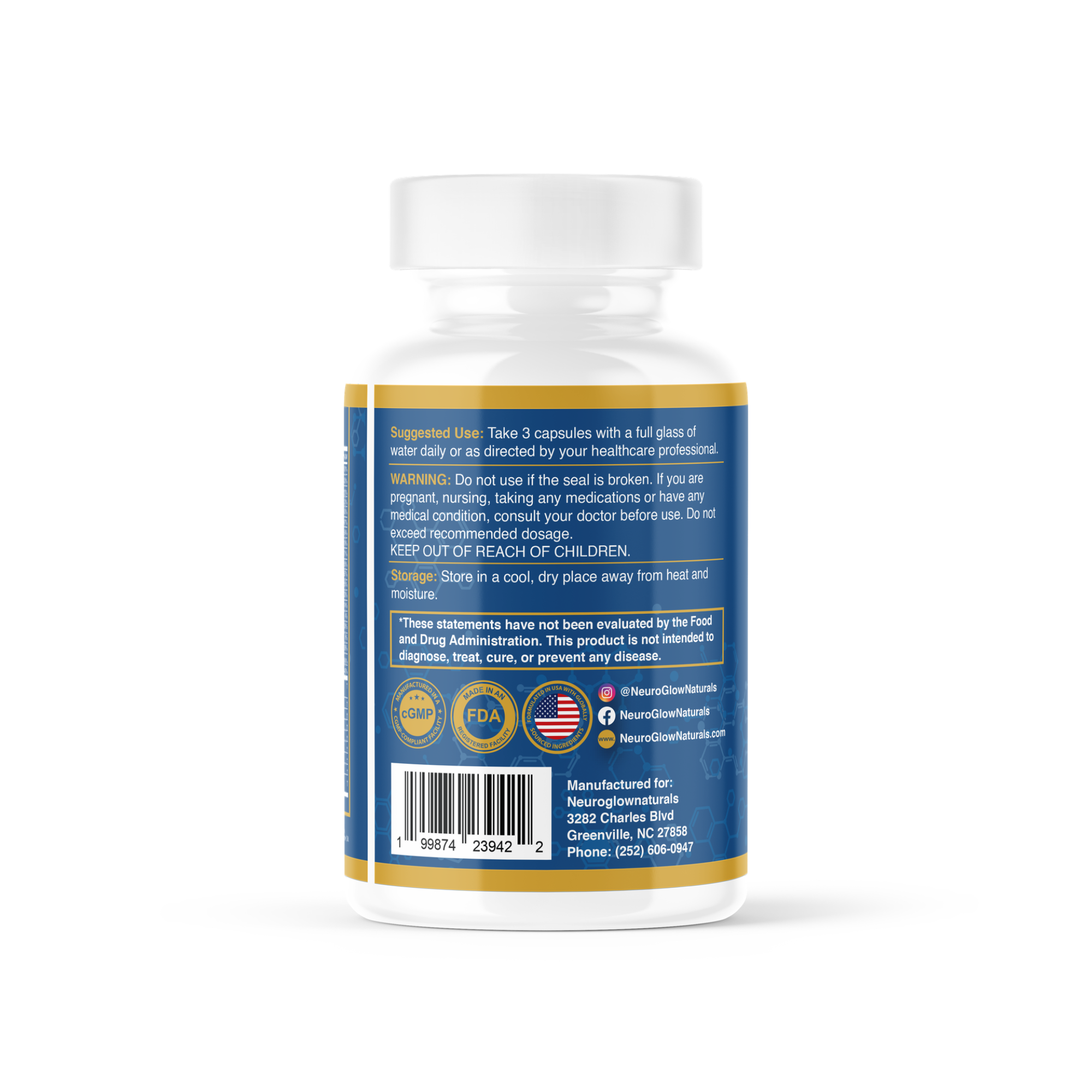 NeuroGlow Naturals Men’s Daily Multivitamin